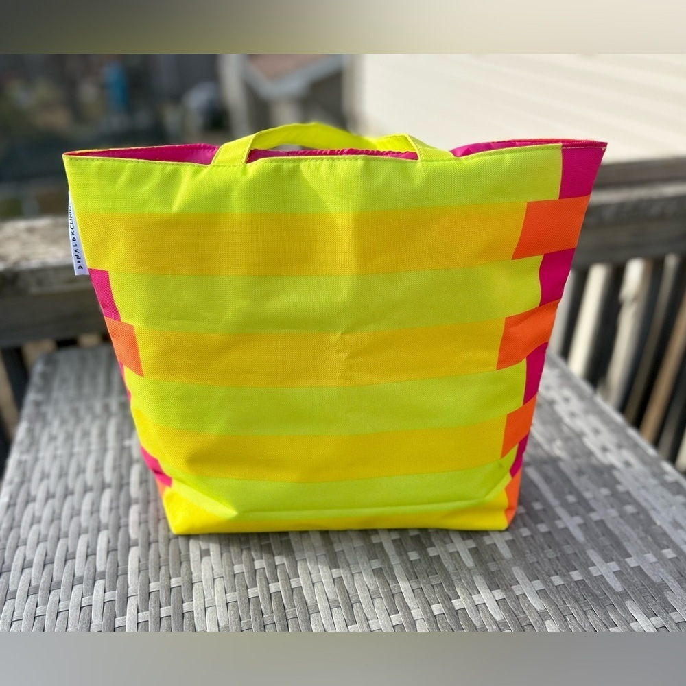 Donald x Clinique Prestige Neon Tote Bag NWOT!! HOT!!​​​